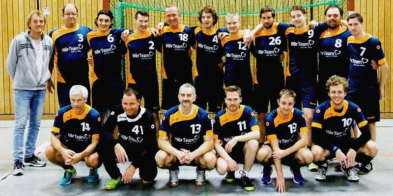 Eine Handball-Manschaft