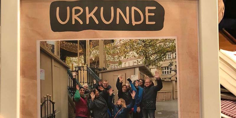 Unsere Urkunde für die Stadtrallye