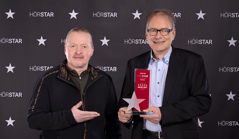 Herr Jaspert und Joey Kelly Auf der HörStar Verleihung