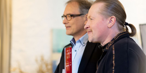 Das HörTeam bei der HörStar Verleihung Joey Kelly und Georg Jaspert