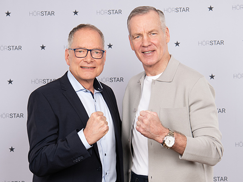 Henry Maske und Georg Jaspert bei der HörStar-Verleihung