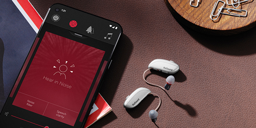 Das neue ReSound-Nexia und die zugehörige App auf einem Smartphone